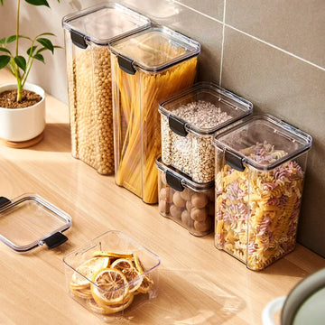 Airtight Kitchen Storage Jars Set